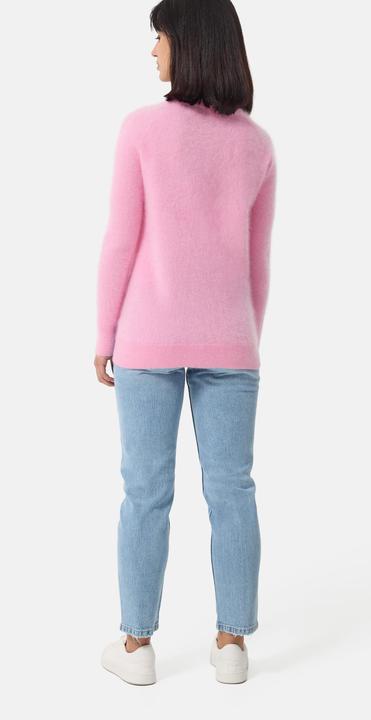 Image du produit Cash-Mere Brushed Kaschmir Rundhals Pullover mit Seitenschlitzen (M)
