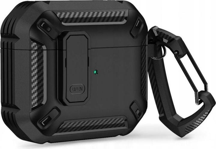 Tech-Protect X-Carbo Apple Airpods Pro 1 / 2 Black (Kopfhörer Tasche)