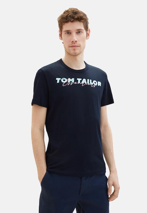 Immagine prodotto Tom Tailor T-Shirt Kurzarmshirt mit Front-Logo-Print (XL)