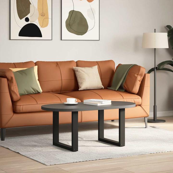 Image du produit VidaXL Pieds de table basse en U 2 pcs. noir 60x(72-73) cm acier Pied de table
