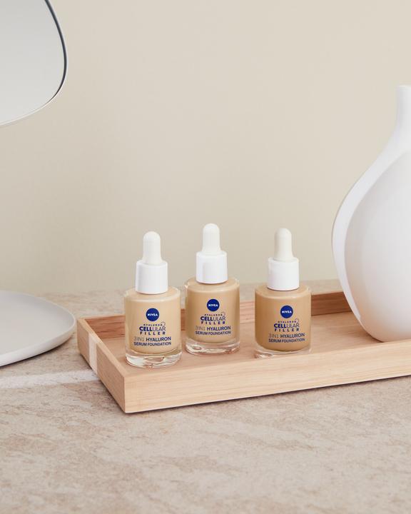 Actual product image NIVEA Hyaluron Cellular Filler 3in1 Serum Foundation Dark (30ml) (03 Dark)