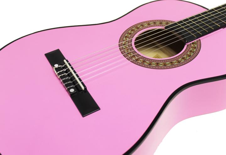 Actual product image PDT Martin Smith Classical Guitar - Pink (Electric guitar)