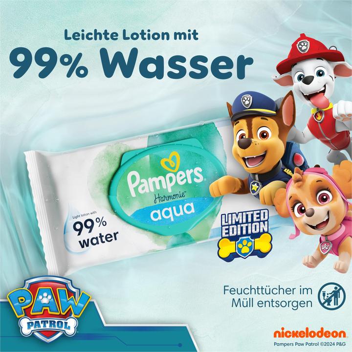 Actual product image Pampers Harmony Aqua (144 Piece)