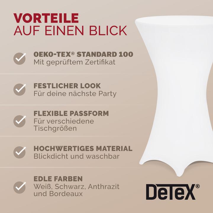 Produktbild Detex Stehtisch Hussen 5er Set