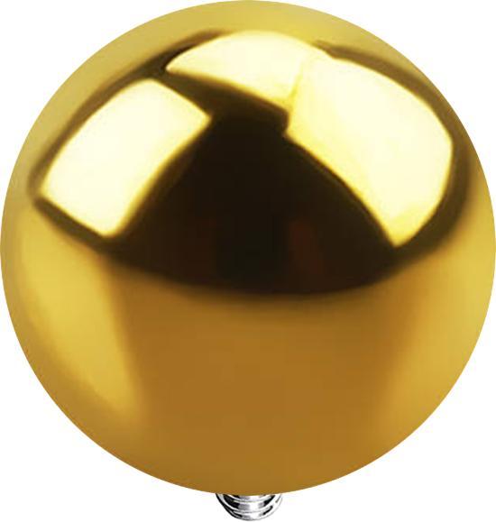 Immagine prodotto Star Piercing Sfera di ancoraggio dermico placcata in oro (senza ottone, Titanio G23)