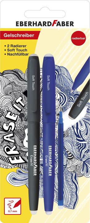Actual product image EberhardFaber Gel pen (Black, Blue, 2 x)