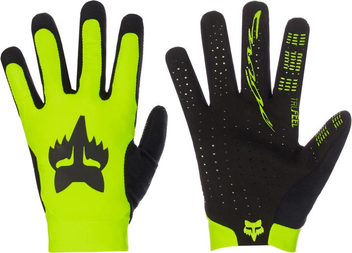 Actual product image Fox Gloves 22 Flexair Lunar Blk/Ylw 2x (XXL)