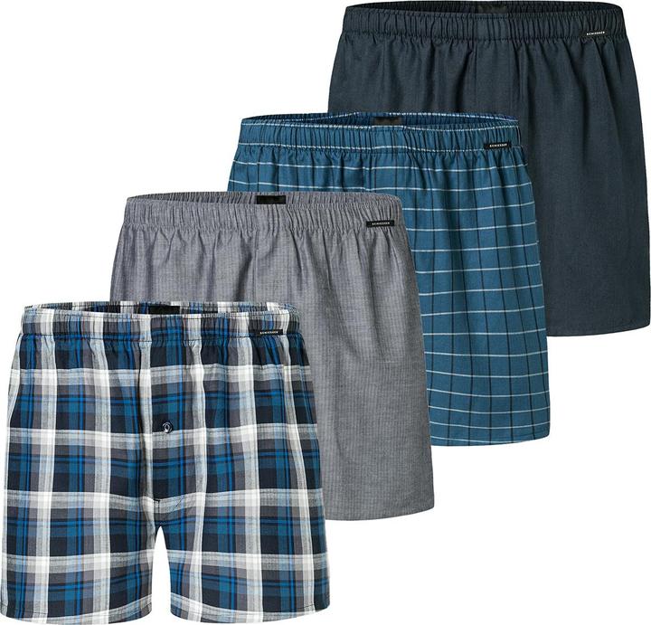 Produktbild Schiesser 4er Pack Web Boxershorts (8, XXL, 4er Pack)