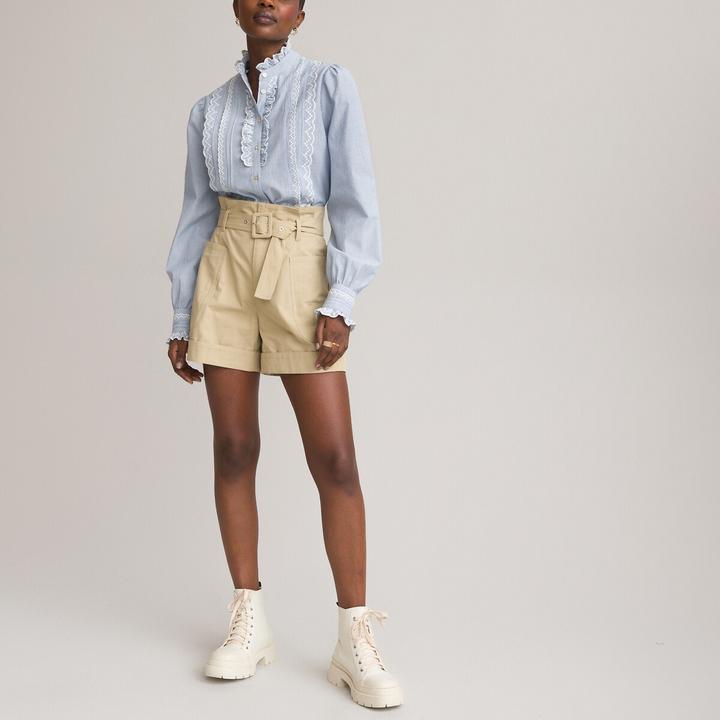 Actual product image La Redoute Collections Signature blouse made from organic cotton (48)