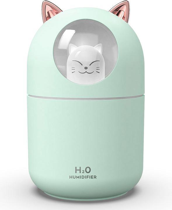 Actual product image VR Shinecon Night light humidifier, model H2O cat water green
