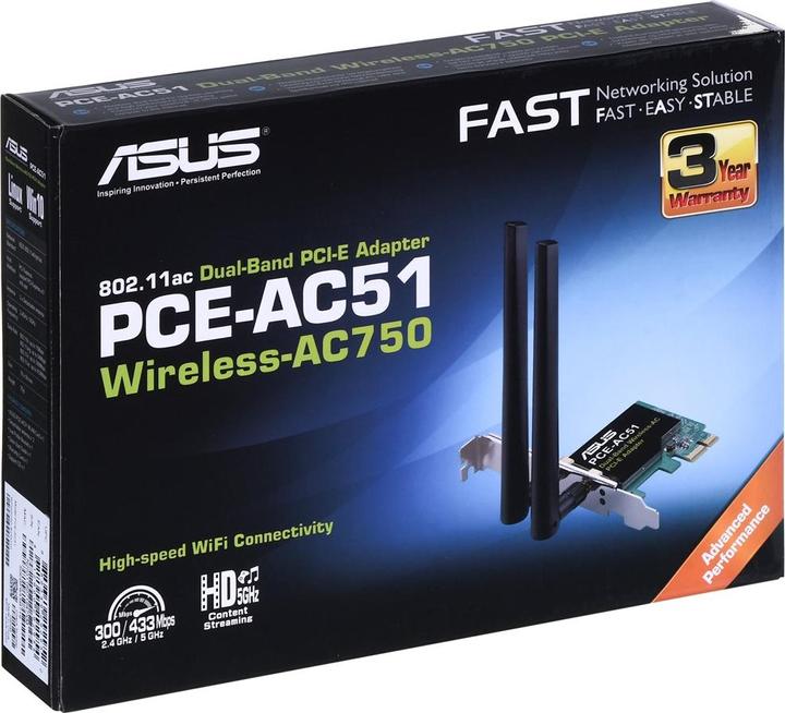 Image du produit ASUS PCE-AC51 (Mini PCI Express)