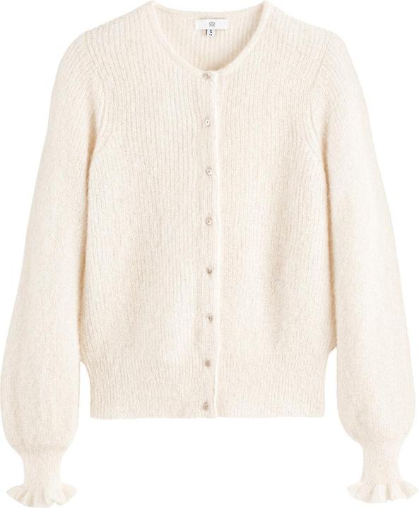 La Redoute Collections Strickjacke mit Rundhals