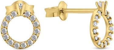 Brilio Silver - Sparkling Gold Plated Earrings EA357Y
