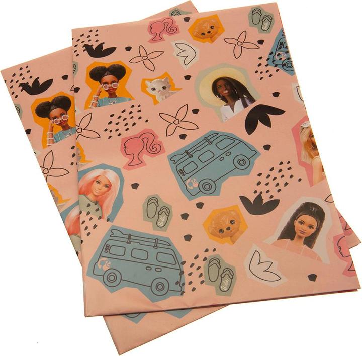 Produktbild Barbie Alles Gute zum Geburtstag Geschenkverpackungsbögen (Geschenkpapier, 2 x)