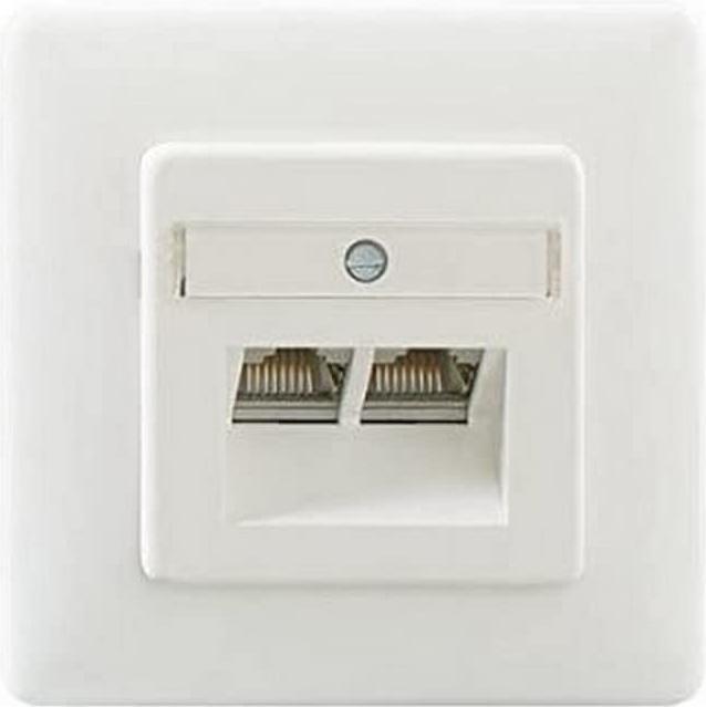 Actual product image Rutenbeck Cat.6A iso Up rw - Cover for flush mounting