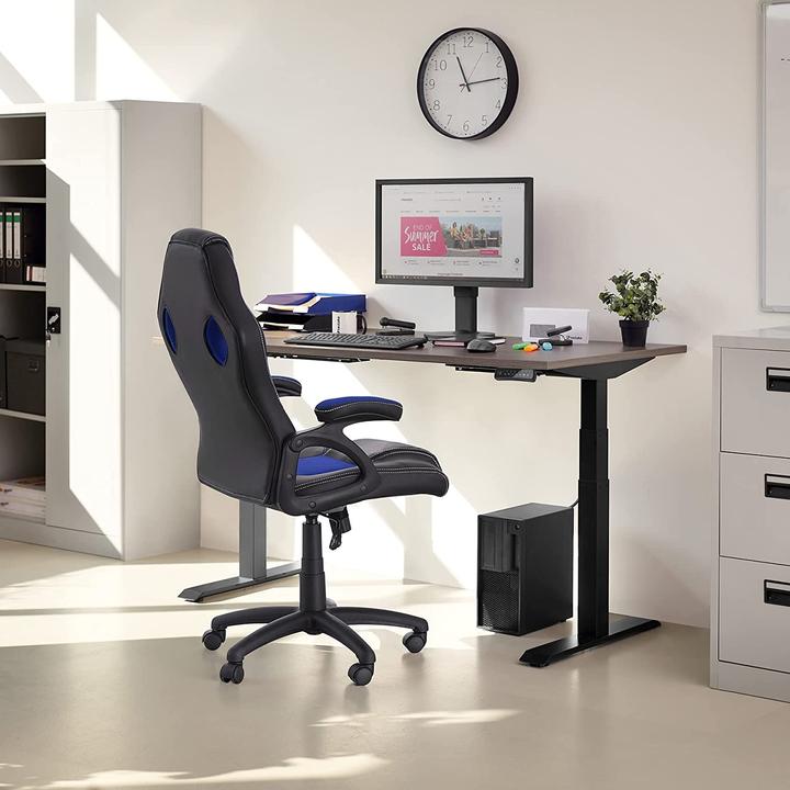Image du produit tectake Siège sport Fauteuil de direction, noir-noir
