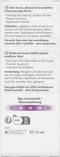 Produktbild Lavera Straffende Augenpflege (15 ml, Tag)