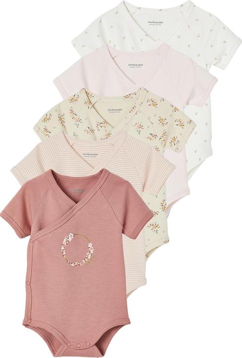 Actual product image Vertbaudet 5er-Pack Baby Wickelbodys Oeko-Tex (56)