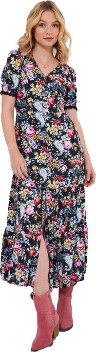 Actual product image Joe Browns PETITE Lace Trim Floral Maxi Dress (36)