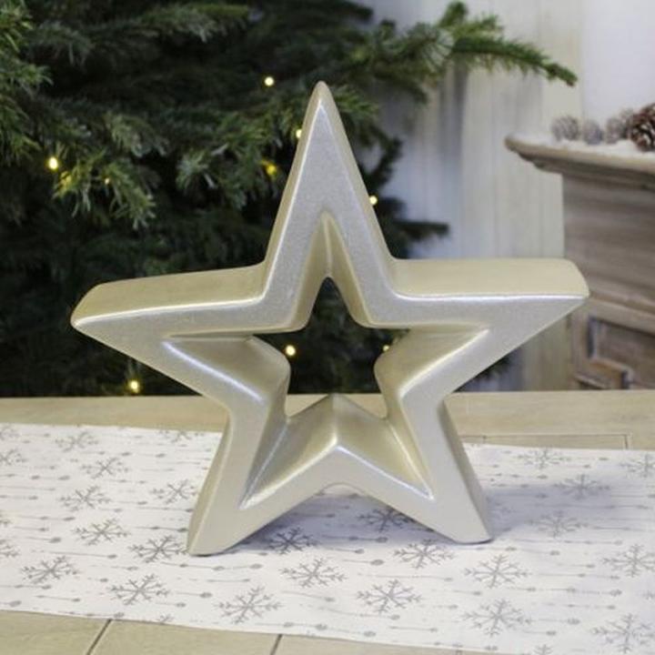 Produktbild Goldbach Deko Stern aus Keramik 30x8x28 cm