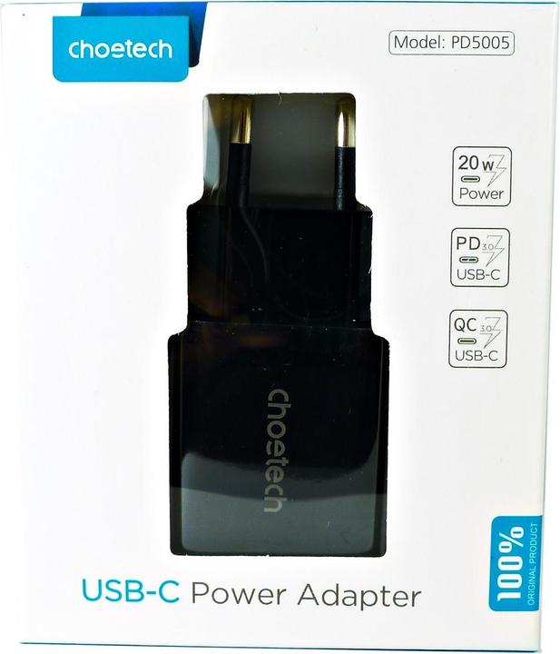 Immagine prodotto Choetech USBC-HCT Q5004-V2-EU-BK SW (20 W)