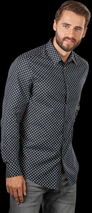 Drykorn Regular Fit Ramis Shirt Dots Black