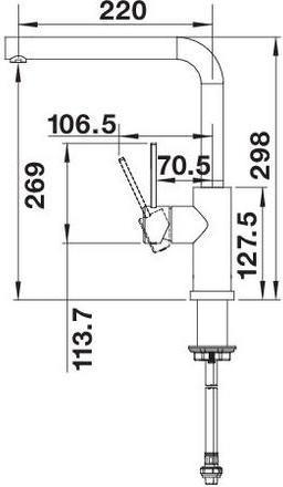 Actual product image Blanco Lanora-F