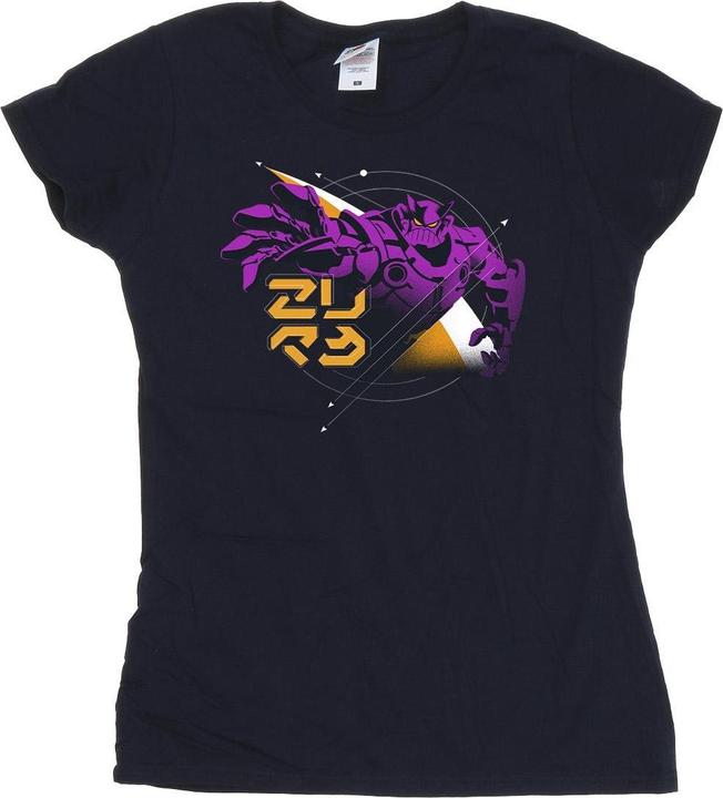 Actual product image Disney Womens/Ladies Lightyear Zurg Space Circle Cotton T-Shirt (XXL)