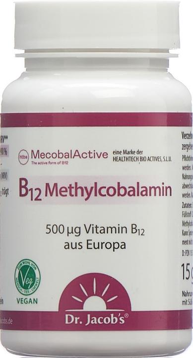 Produktbild Dr. Jacob's B12 Methylcobalamin Tablette (60 Stück, Tabletten, 35 g)