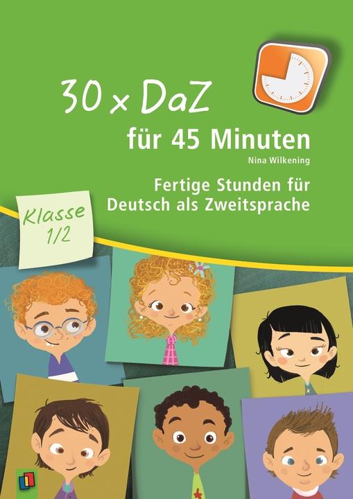 Immagine prodotto 30 x DaZ für 45 Minuten 1./2. Klasse. Fertige Stunden für Deutsch als Zweitsprache (Tedesco, Nina Wilkening, 2015)