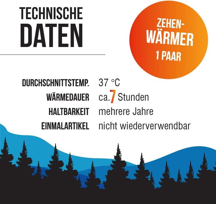 Produktbild Hello Heat 40 Paar Zehenwärmer