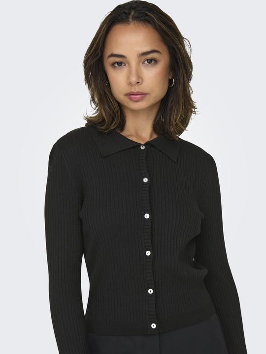 Actual product image Only Regular fit Polo collar Knitted polo shirt Cardigan (L)