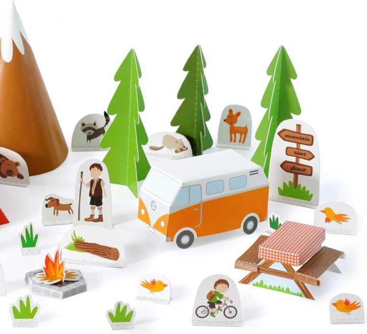Produktbild Pukaca Papierspielzeugset. Camping Dorf (Deutsch)