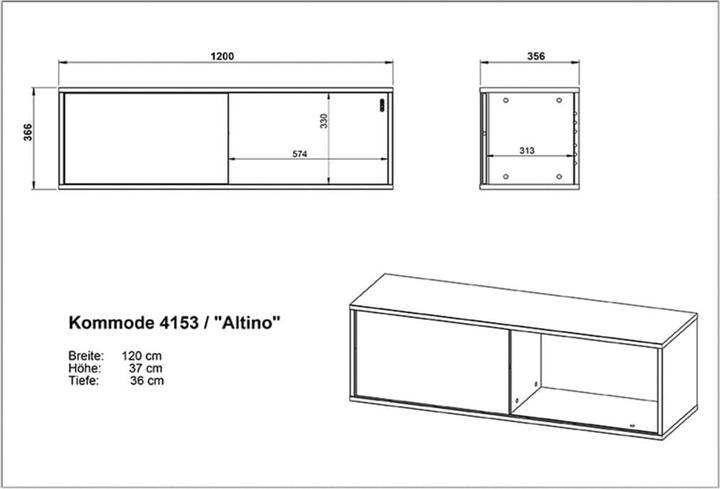 Produktbild Germania Altino (120 x 36 x 37 cm)