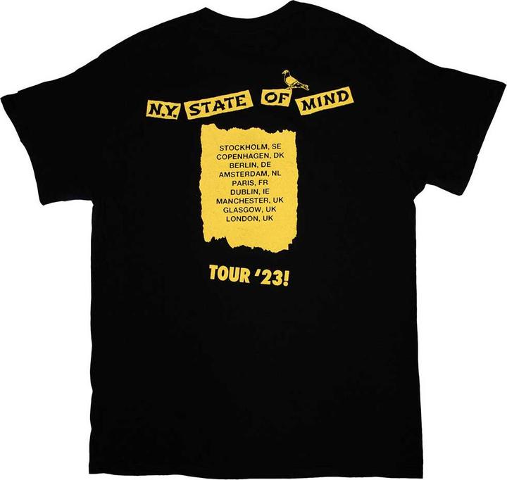 Actual product image Wu Tang Clan Unisex Adult Tour '23 NY State Of Mind Back Print T-Shirt (S)