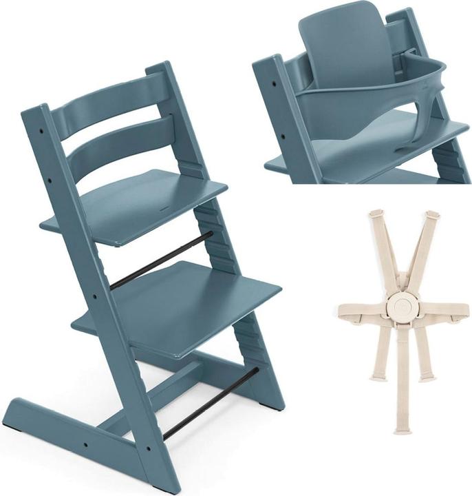 Image du produit Stokke Chaise haute Tripp Trapp avec kit bébé et harnais (Chaise haute)