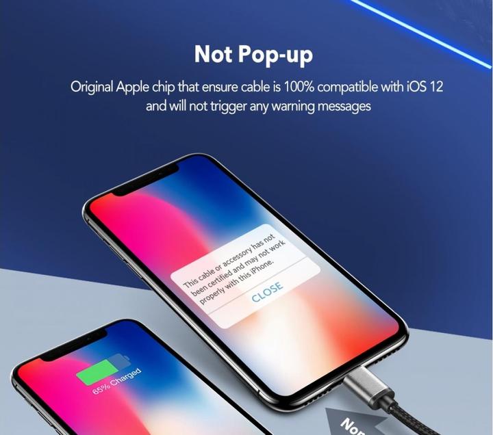 Image du produit Ugreen Câble Lightning vers USB-C 2.0 (1 m, USB 2.0)