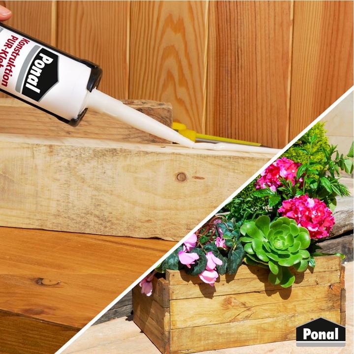 Actual product image Ponal Construction PUR adhesive Wood glue PEK6N 530 g (530 g)