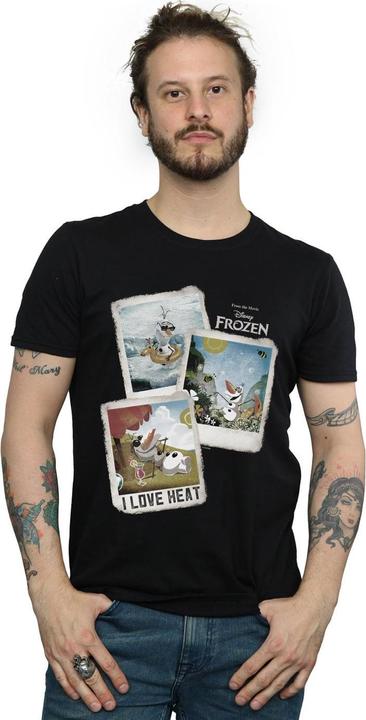 Actual product image Disney Frozen Mens Olaf Polaroid Cotton T-Shirt (L)