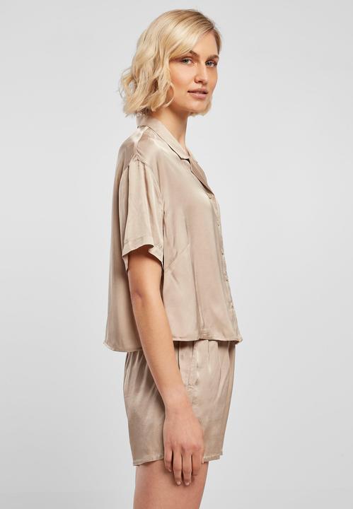 Produktbild Urban Classics Ladies Viscose Satin Resort Shirt - 17070 (S)