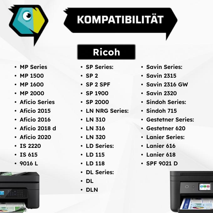 Immagine prodotto Inkadoo Toner compatibile con il toner Ricoh 885094 / TYPE 1230D XXL, nero (FC)