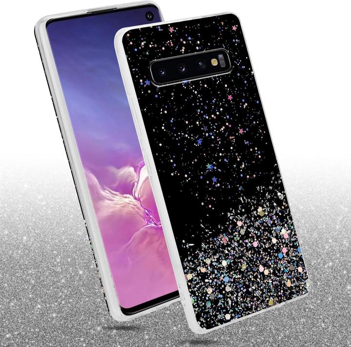 Actual product image Cadorabo TPU cover sparkling glitter (Samsung Galaxy S10)