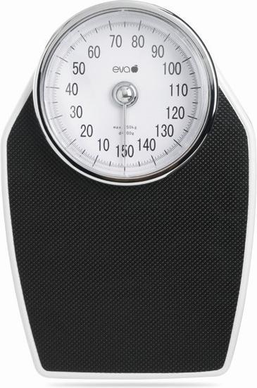 Image du produit Eva- Kochen und Haushalt Pèse-personne Eva noir et blanc, Mod 893 (150 kg)
