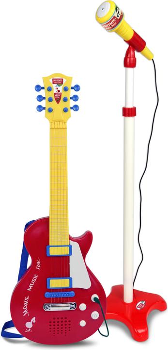 Image du produit Bontempi Guitare rock avec amplificateur de micro sur pied (Multilingue)