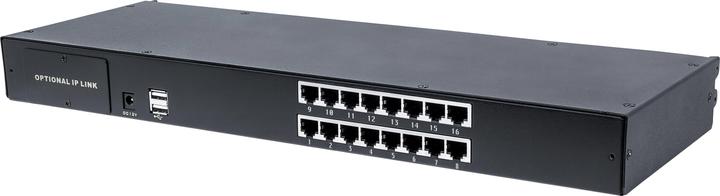Intellinet Modular 16-port KVM switch with Cat5/VGA interface For use with rackmount LCD consol...