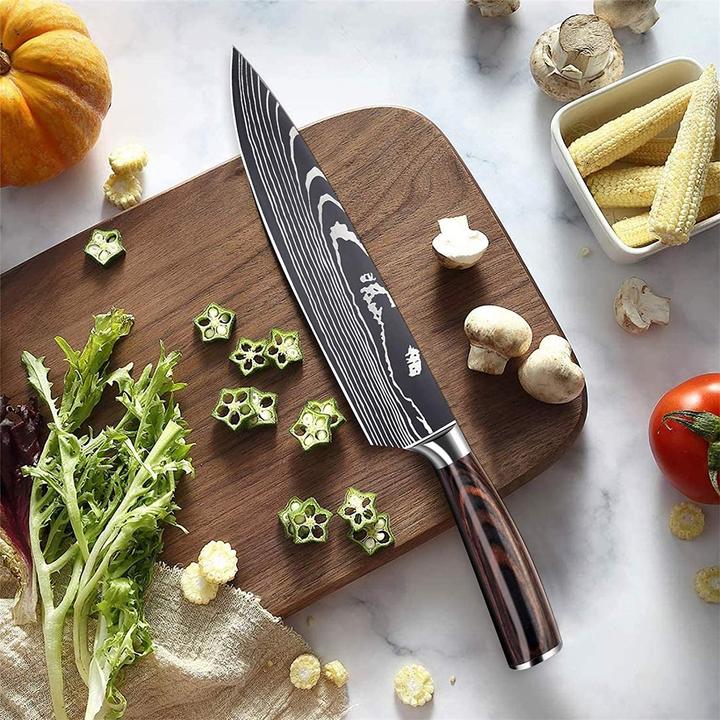 Image du produit Kepeak Couteaux de cuisine tranchants en acier inoxydable (20.30 cm)