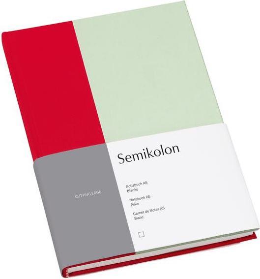 Immagine prodotto Semikolon Taccuino A5 vuoto ciliegia pistacchio (15,2 x 21,7 cm)