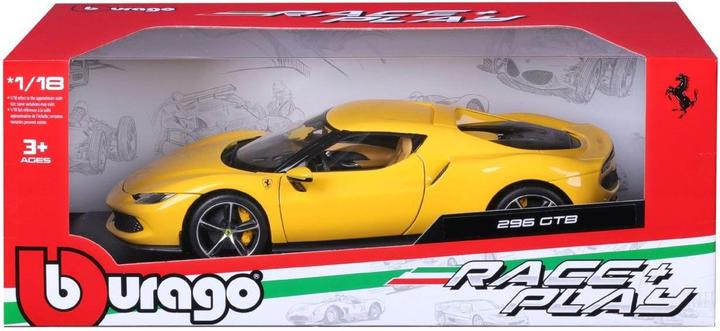 Immagine prodotto Bburago Ferrari R&P 296 GTB 1/18 giallo