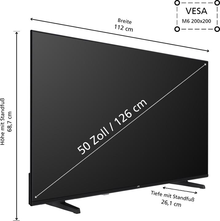 Immagine prodotto JVC LT-50VU3455 LED-TV UHD SMART TIVO (50", LED, 4K, 2024)