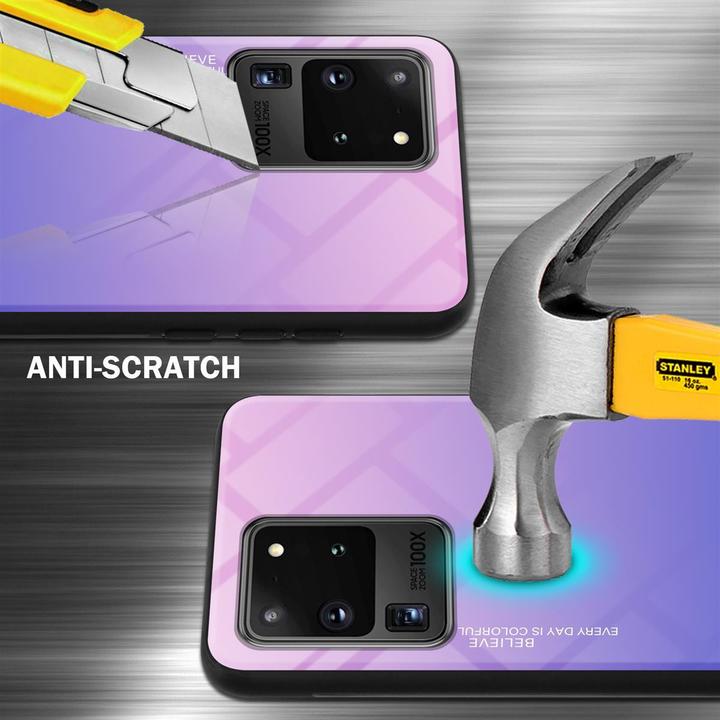 Productafbeelding Cadorabo TPU 2 kleuren glasdekking (Samsung Galaxy S20 Ultra)
